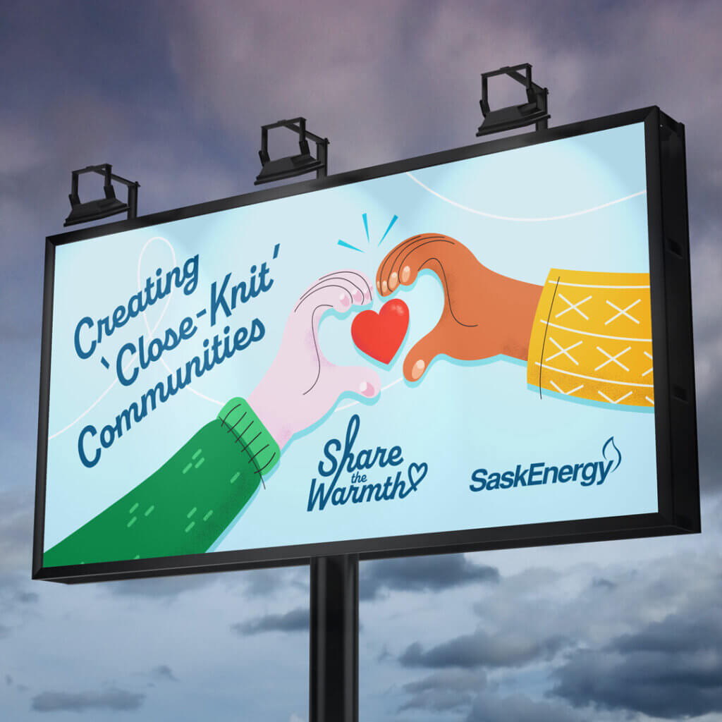 Share the Warmth billboard