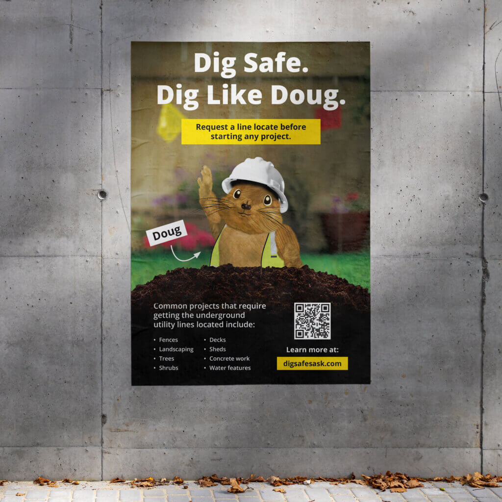 Dig Safe Doug - Poster